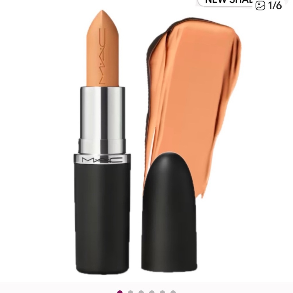 New! M•A•CXIMAL Mac Peachstock Warm Peach Sleek Satin Lipstick